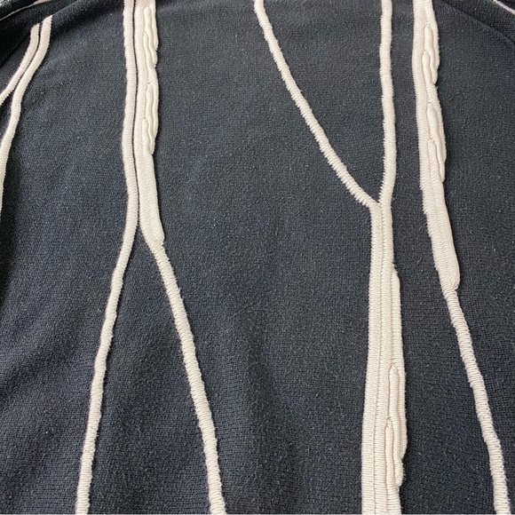 Vintage Tosani Made In Canada Black White Knit Sweater Pullover Men’s Size XL - Picture 4 of 15